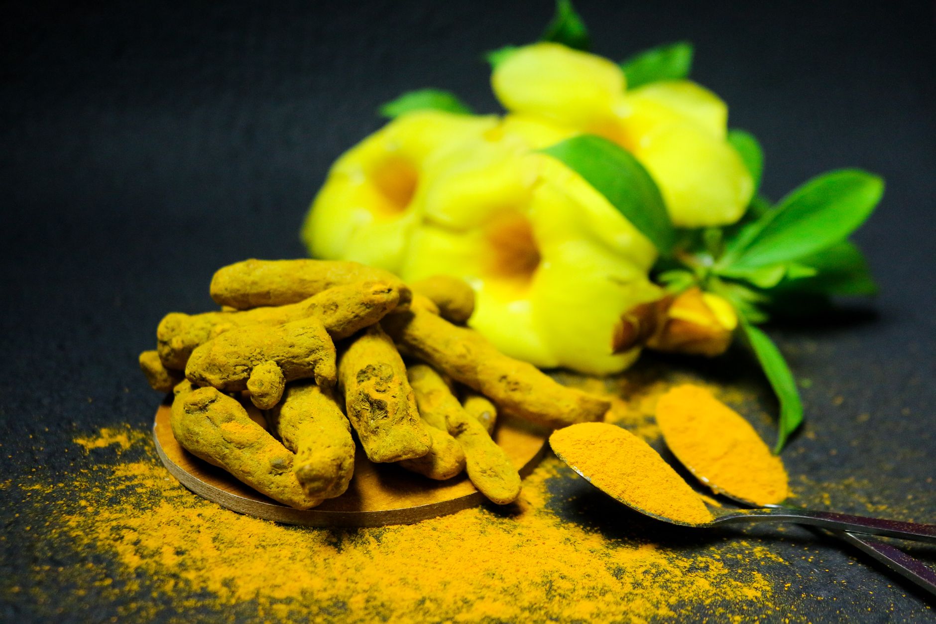 Ashwagandha root powder in a spoon, representing a natural remedy for anxiety and stress