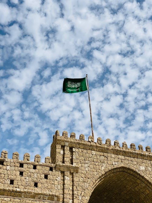 Foto d'estoc gratuïta de aràbia saudita, bandera, banderes