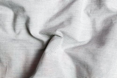 White and Gray Striped Fabric