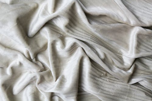 Creased Gray Fabric in Close-up Photography