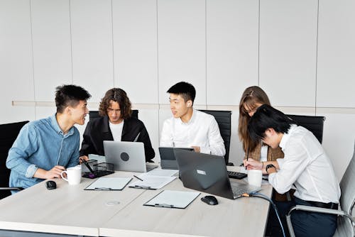 A Group of People Sitting in an Office