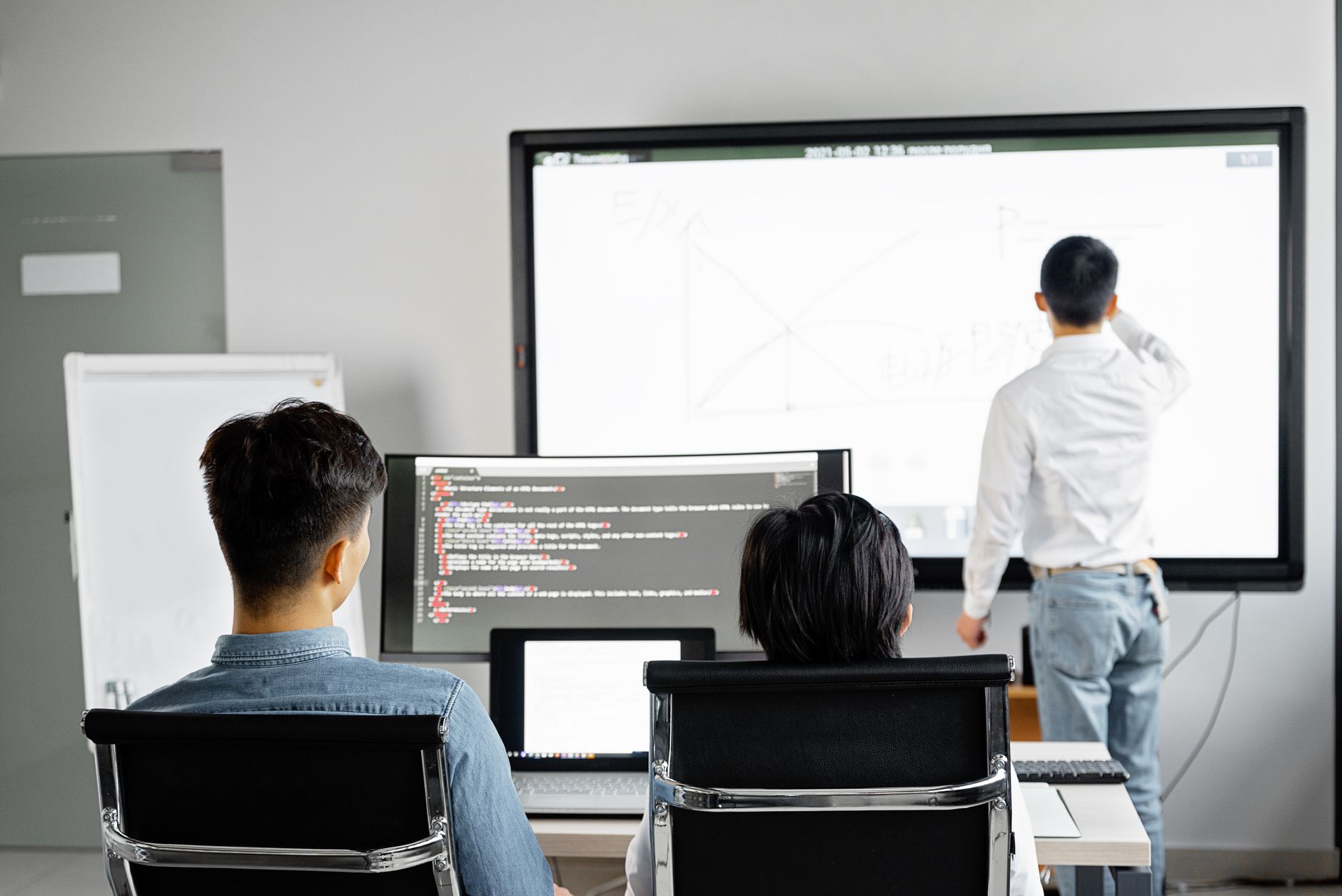 A Man Making a Business Presentation