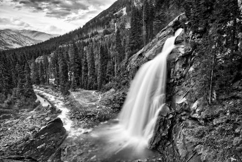 Waterfalls From Beautiful Rocky Mountain