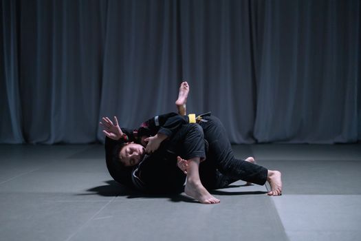 Boys Practicing Jiu Jitsu