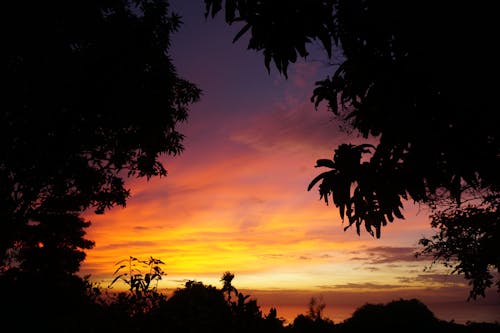 Kostnadsfri bild av gyllene solnedgång, himmel, kambodja