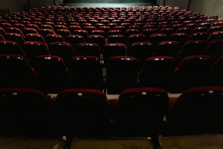 Empty Seats Of A Movie Theater