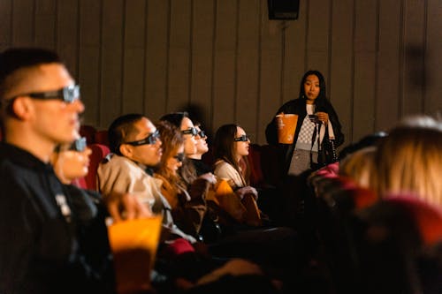 People Sitting Inside the Cinema