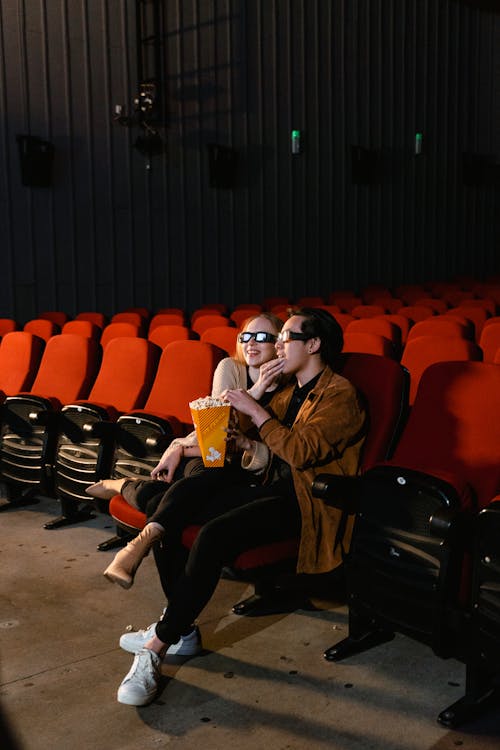 A Couple Sitting in the Cinema