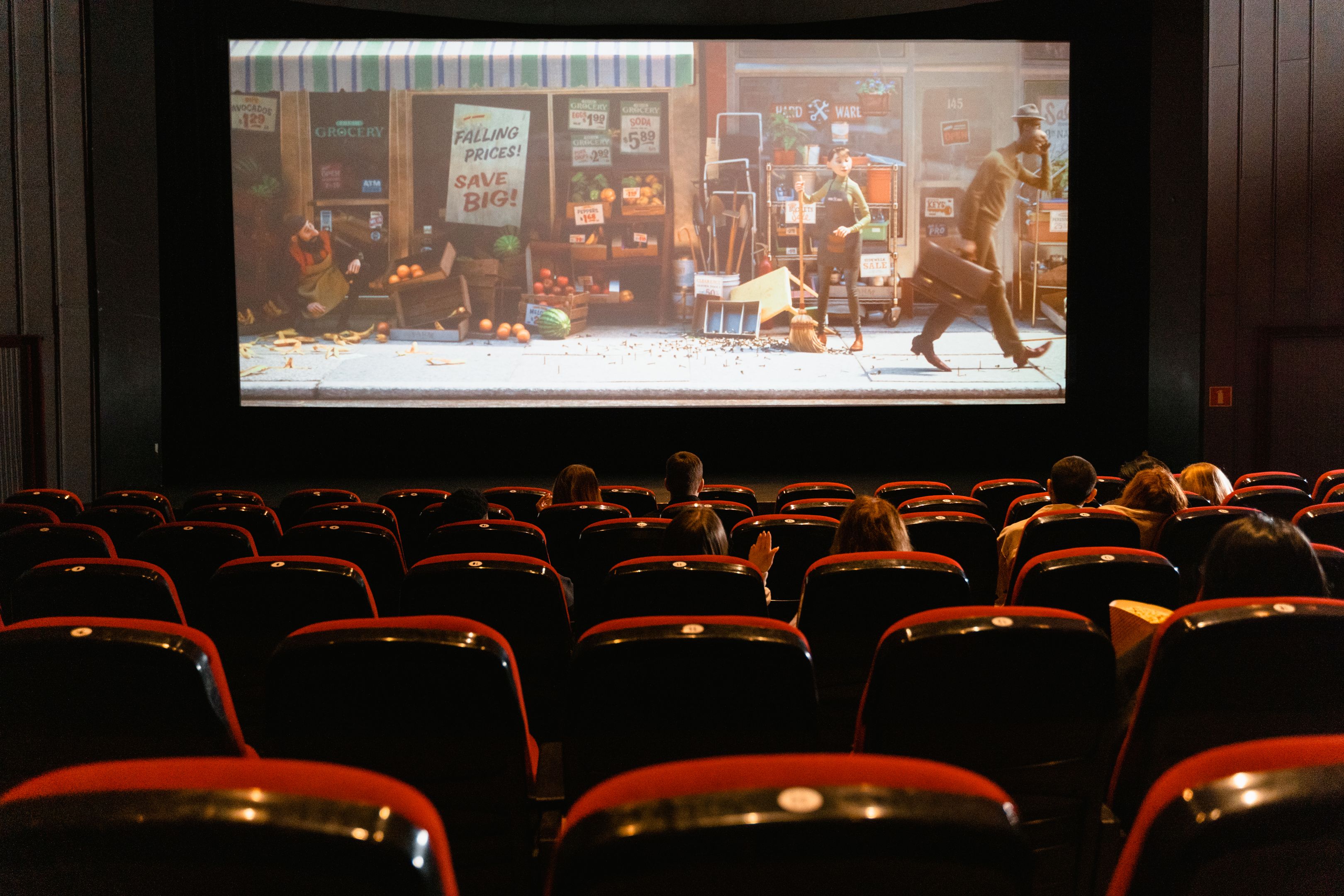 Professional live event with large screens and audience