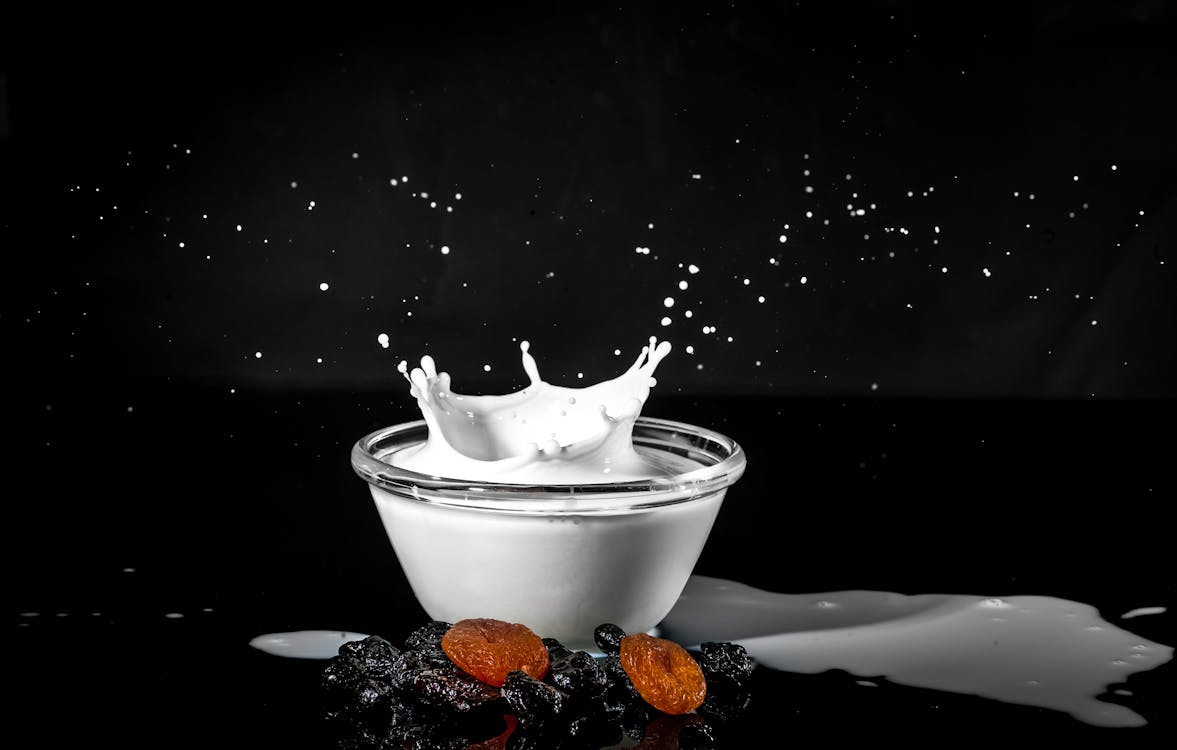 Free White Liquid Filled Glass Bowl Stock Photo