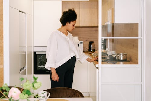 A Pregnant Woman in the Kitchen