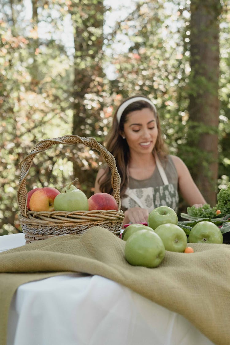 A Basket Full Of Apples