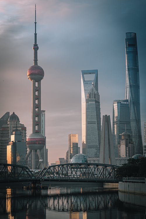 上海, 上海塔, 中國 的 免費圖庫相片