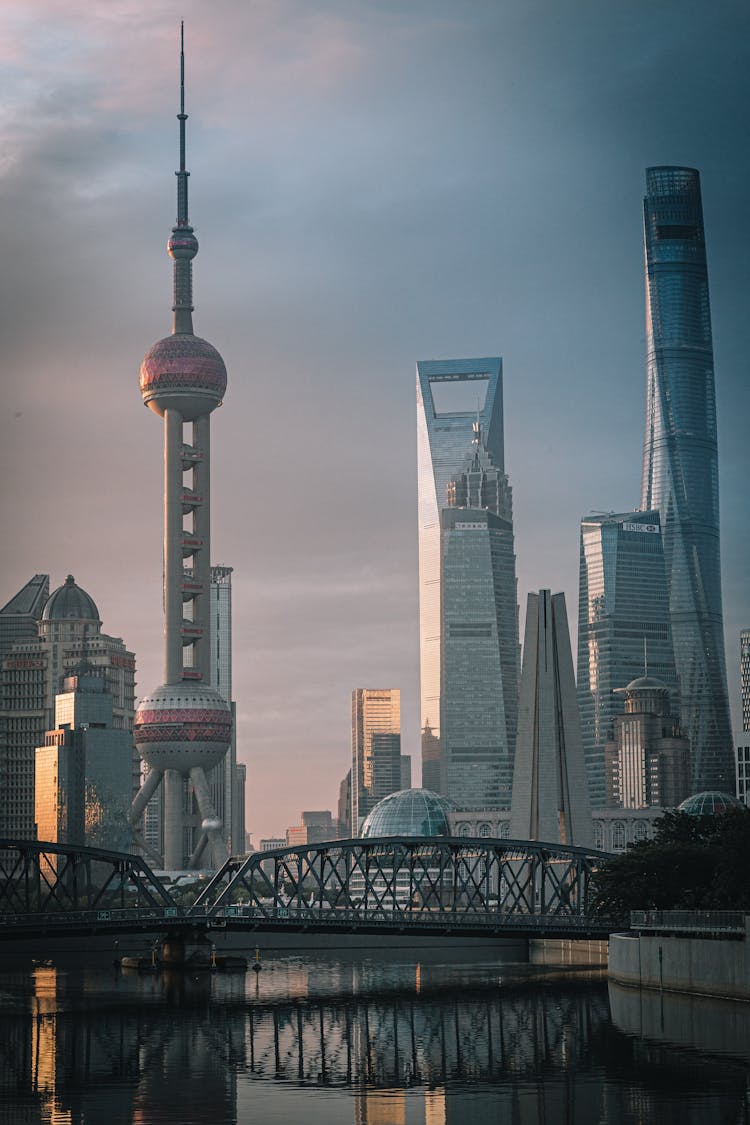 Modern Buildings In The City Of Shanghai In China