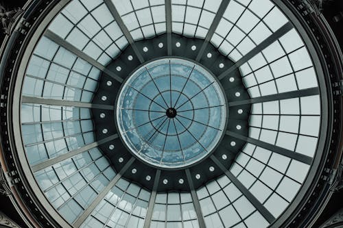 Free Glass Roof of Galleria Vittorio Emanuele II Stock Photo