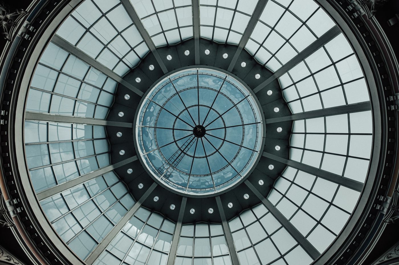 Glaskuppel der Galleria Vittorio Emanuele II im Detail