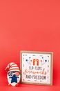 White and Blue Happy Birthday Card