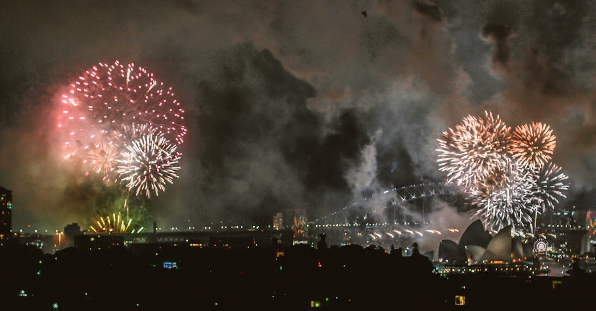 Fireworks Display at Sydney Opera House