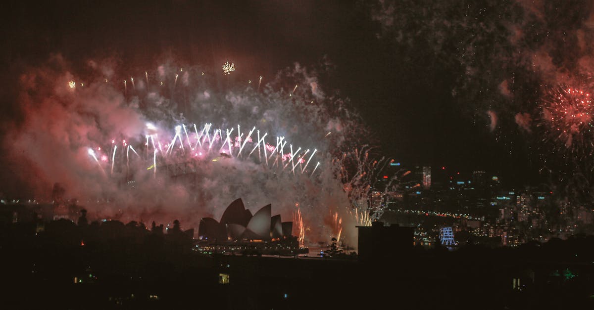 Free stock photo of fireworks, Harbour bridge, new year\'s eve