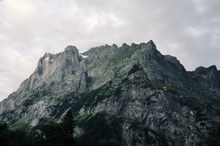 Overcast Over Mountain Slope