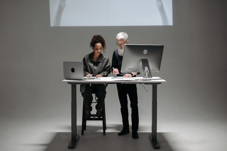 People Working On Computers 