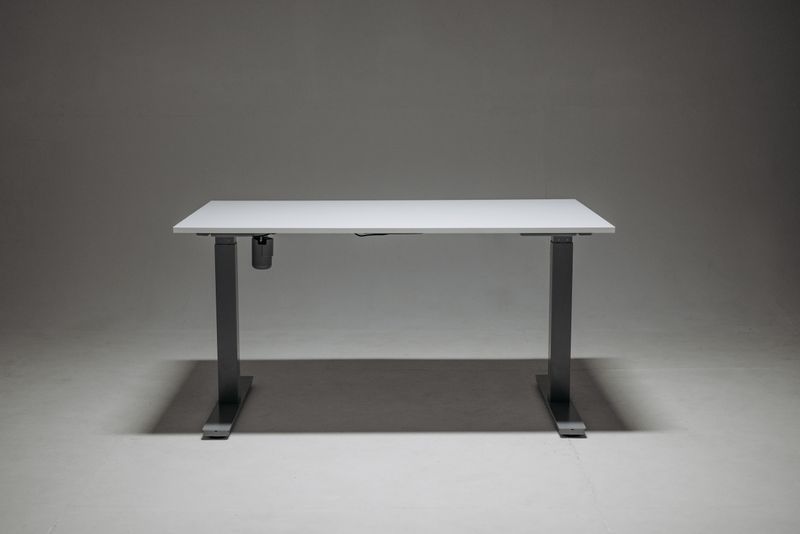 electric standing desk with digital height display