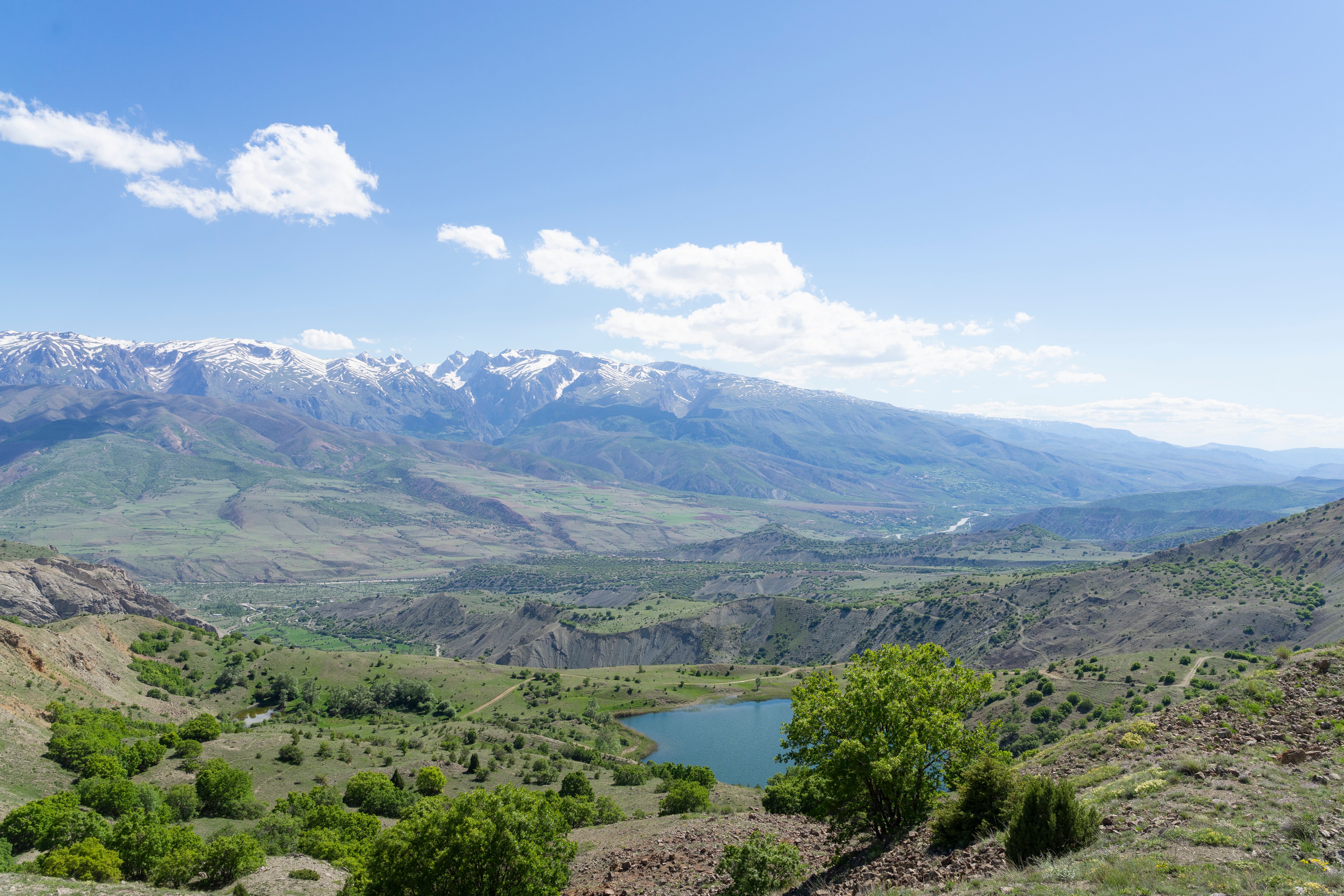 Green and Brown Mountains Under the Blue Sky · Free Stock Photo