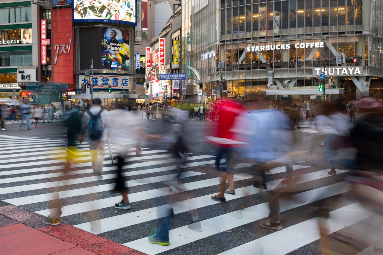 Shibuya Crossing from above