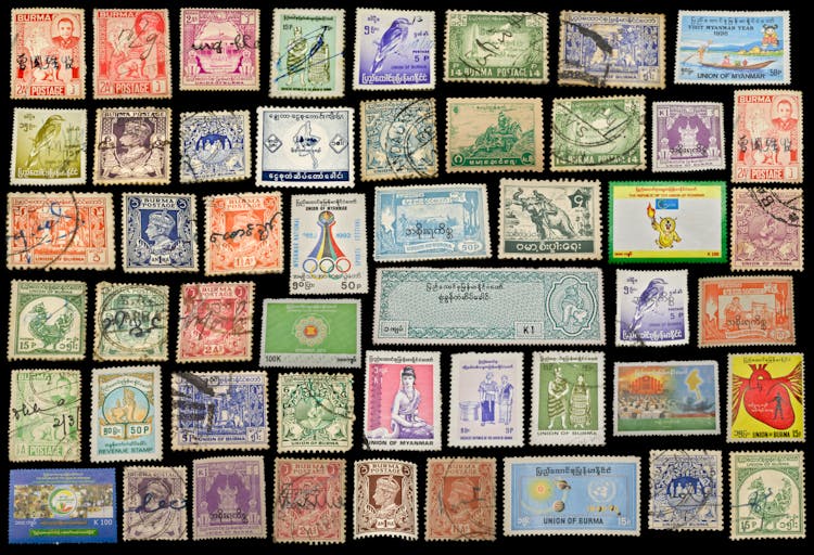 Collection Of Postage Stamps 