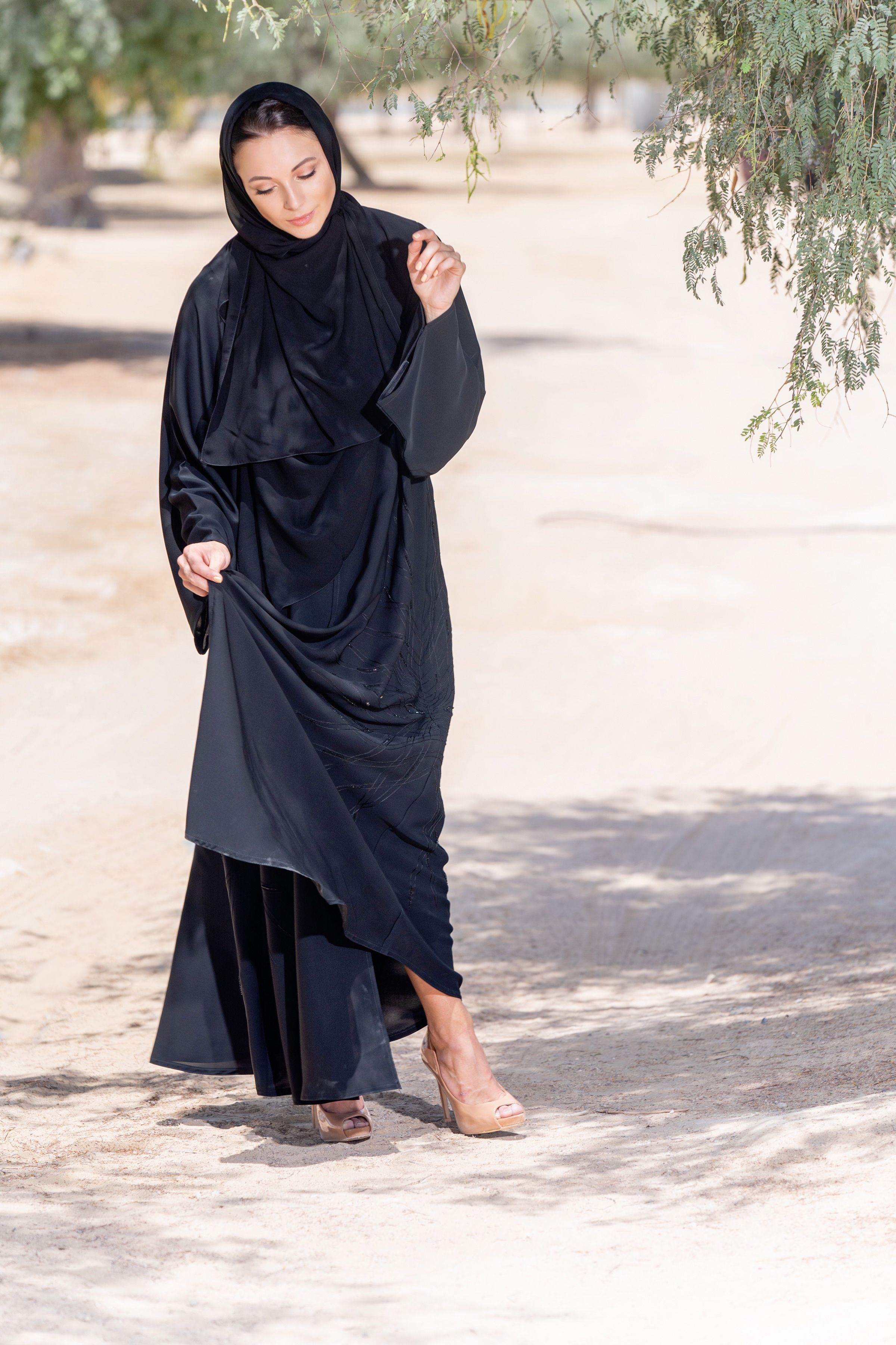 Editorial abaya photography