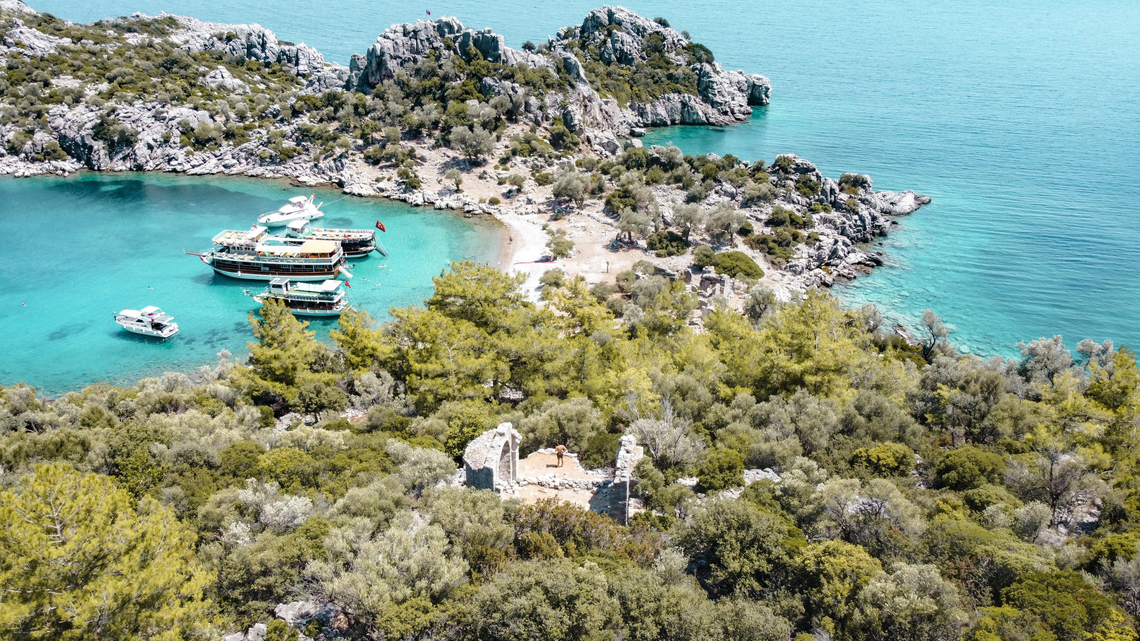 Marmaris bay, Turkish coves, Marmaris beach - Detail