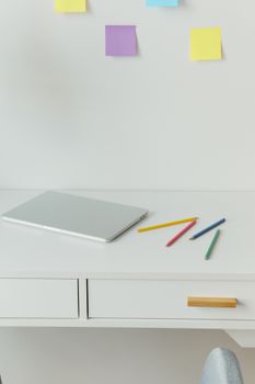 A clean, organized desk setup representing efficient administrative systems for better workflow.