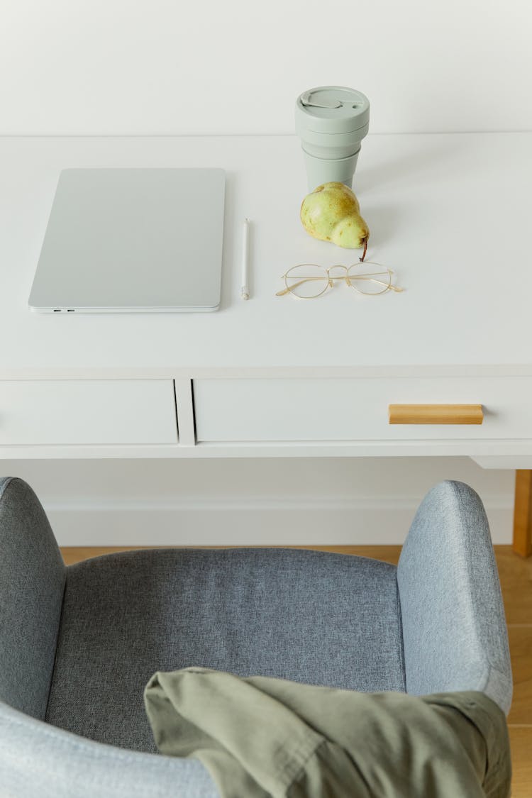 Gray Laptop On The Table