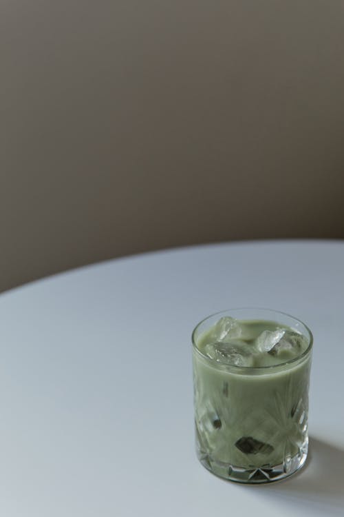 A Glass of Matcha Latte 