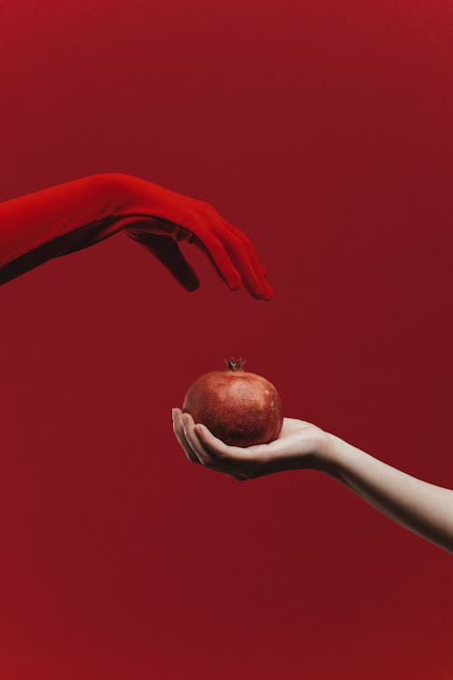 A Person Holding an Apple