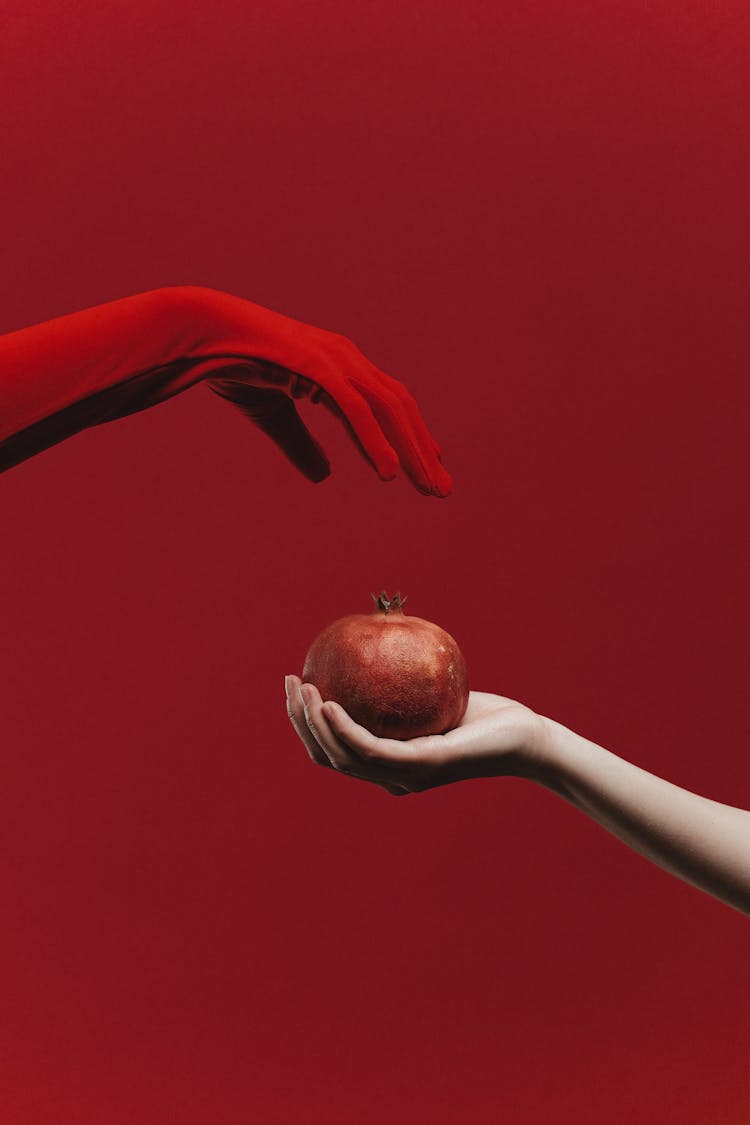 A Person Holding An Apple