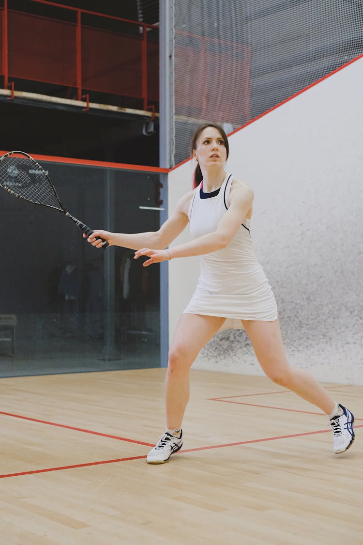 A Woman Playing Tennis