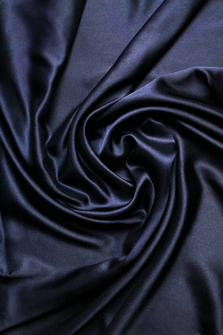 A Black Satin Fabric