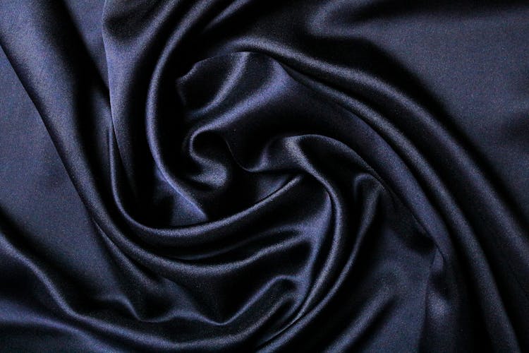 A Black Satin Fabric