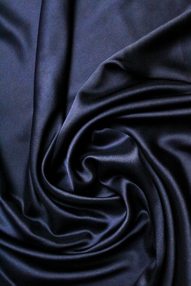 A Black Satin Fabric