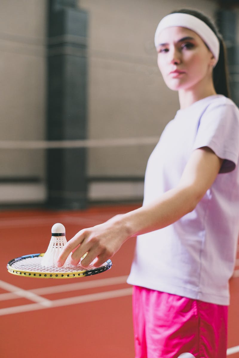 Mini bowling set arrangement indoors