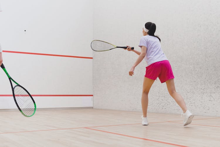 A Woman Playing Tennis