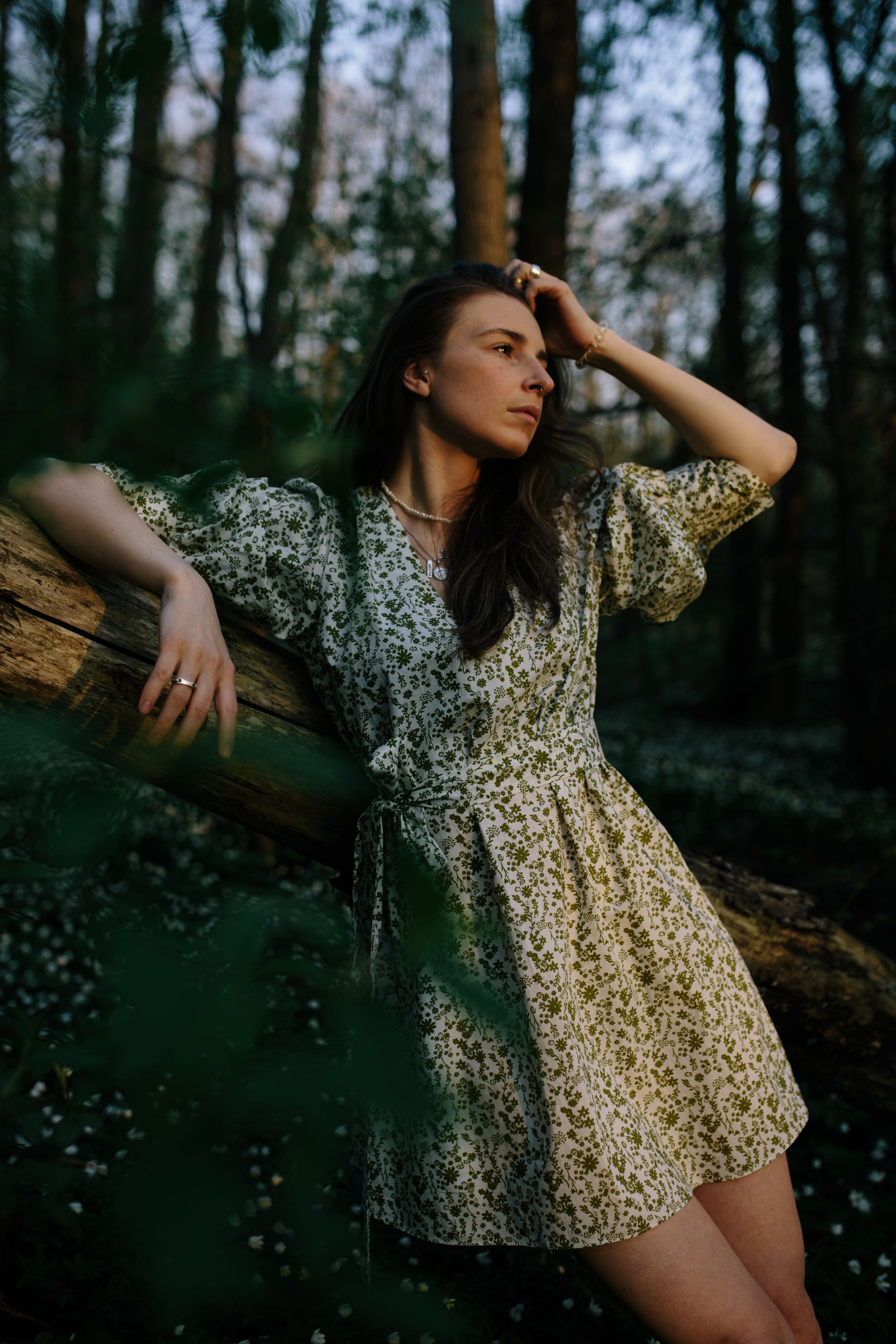 Woman in Floral Dress · Free Stock Photo