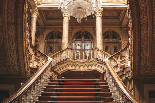 Free The Staircase of the Dolmabahçe Palace Stock Photo