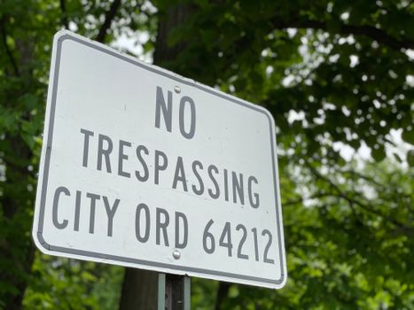 A Signage of a No Trespassing