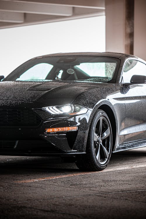 A Black Ford Mustang GT