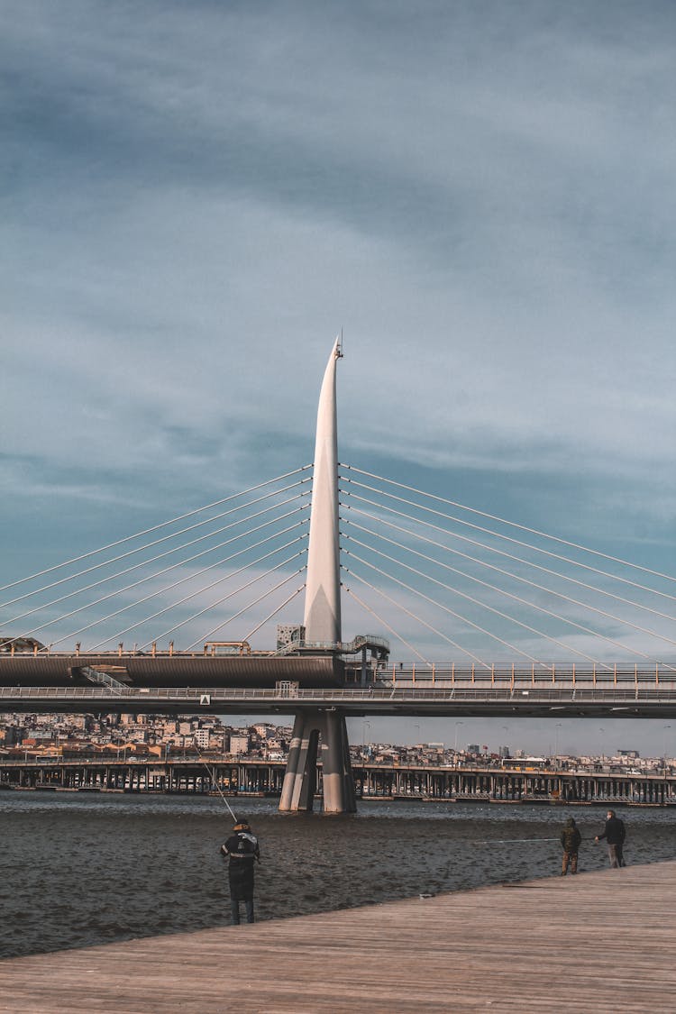 The Golden Horn Metro Bridge In Turkey