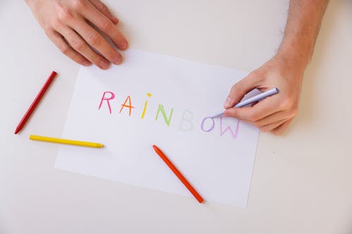 Fotos de stock gratuitas de Arte y manualidades, colores del arco iris, creatividad