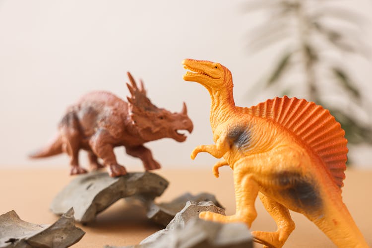 Dinosaurs Toys On Shards