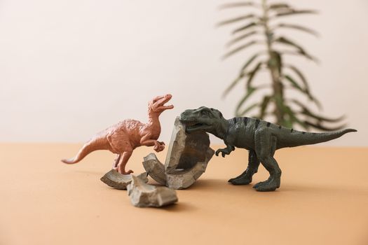 Black and Red Dinosaur Figurine